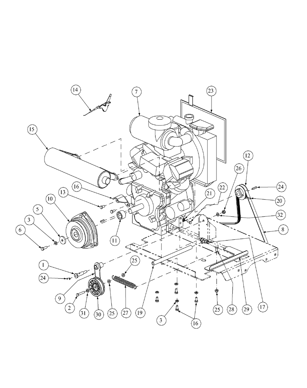 Kawasaki Engine Assembly (May 2004 And Prior) Diagram and Parts List for M60-KW LC-53AB5GFX750-29HP Cub Cadet Lawn Tractor